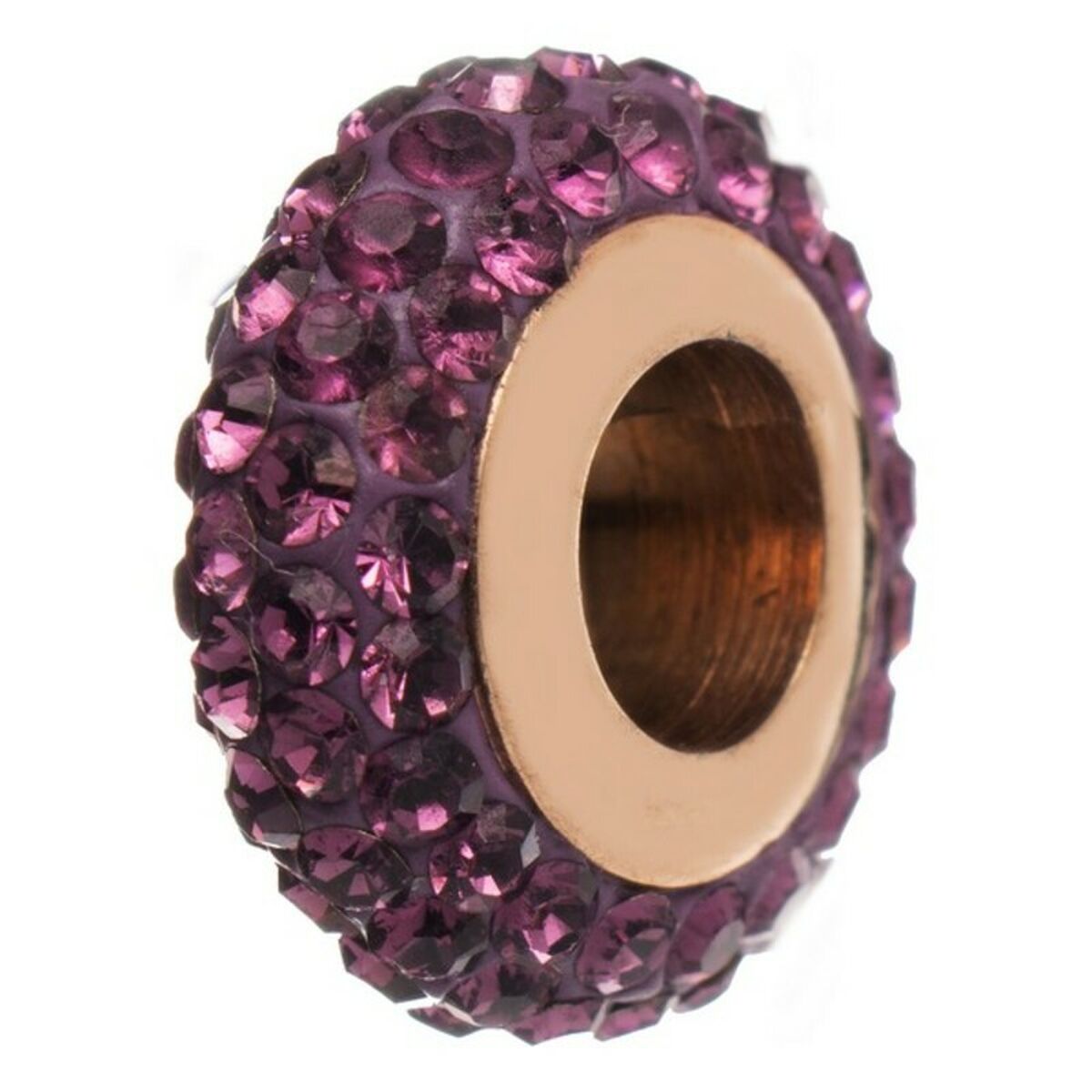 Ladies' Beads Folli Follie 3P0T024RV Purple 1,5 cm